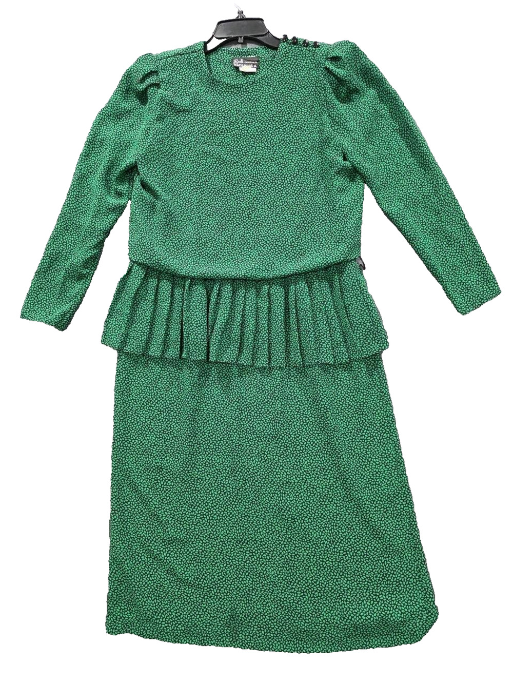 Vintage Breli Originals Women’s Dress USA made w/ Belt Green Size 10 A008775